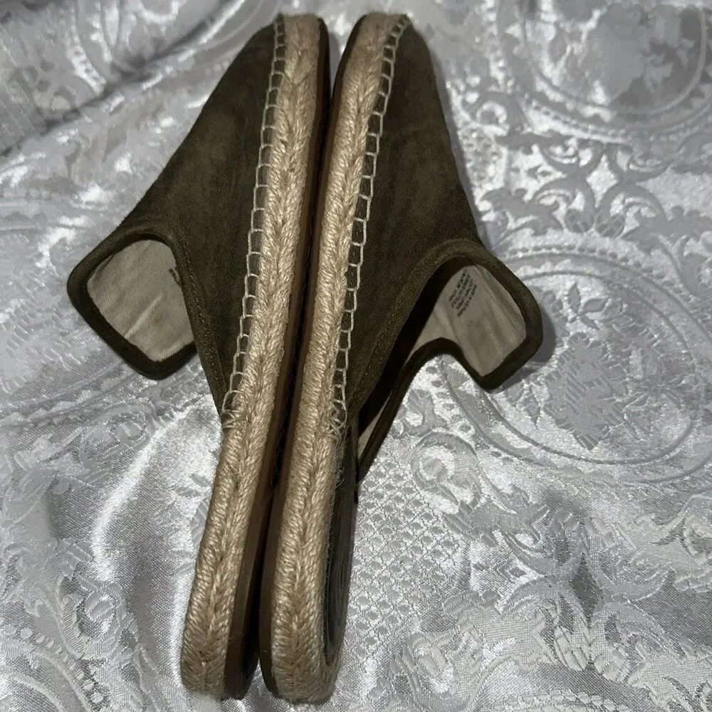 Michael Michael Kors Mule Slip On Slide Espadrille Olive Green  Size: 6.5